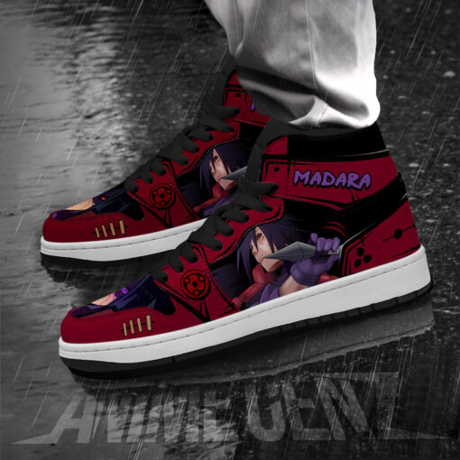 Naruto Anime JD Sneakers Madara Uchiha Anime Shoes - Image 3