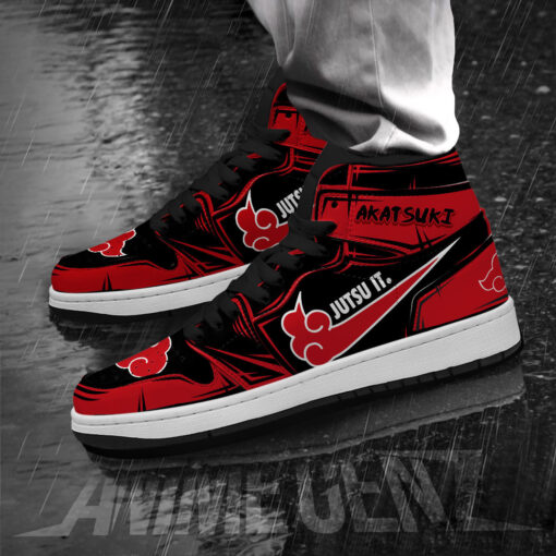 Naruto Akatsuki JD Sneakers Akatsuki Jutsu It Custom Anime Shoes - Image 3