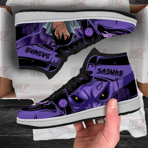 Naruto JD Sneakers Uchiha Sasuke Susanoo Custom Anime Shoes - Image 4