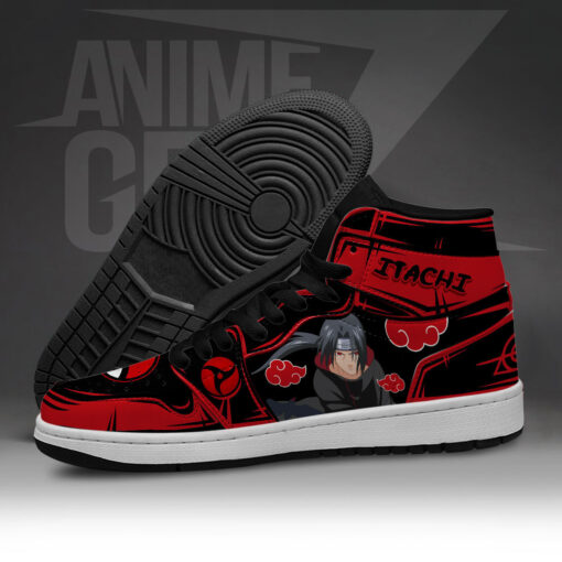 Naruto Akatsuki JD Sneakers Itachi Uchiha Custom Anime Shoes - Image 5