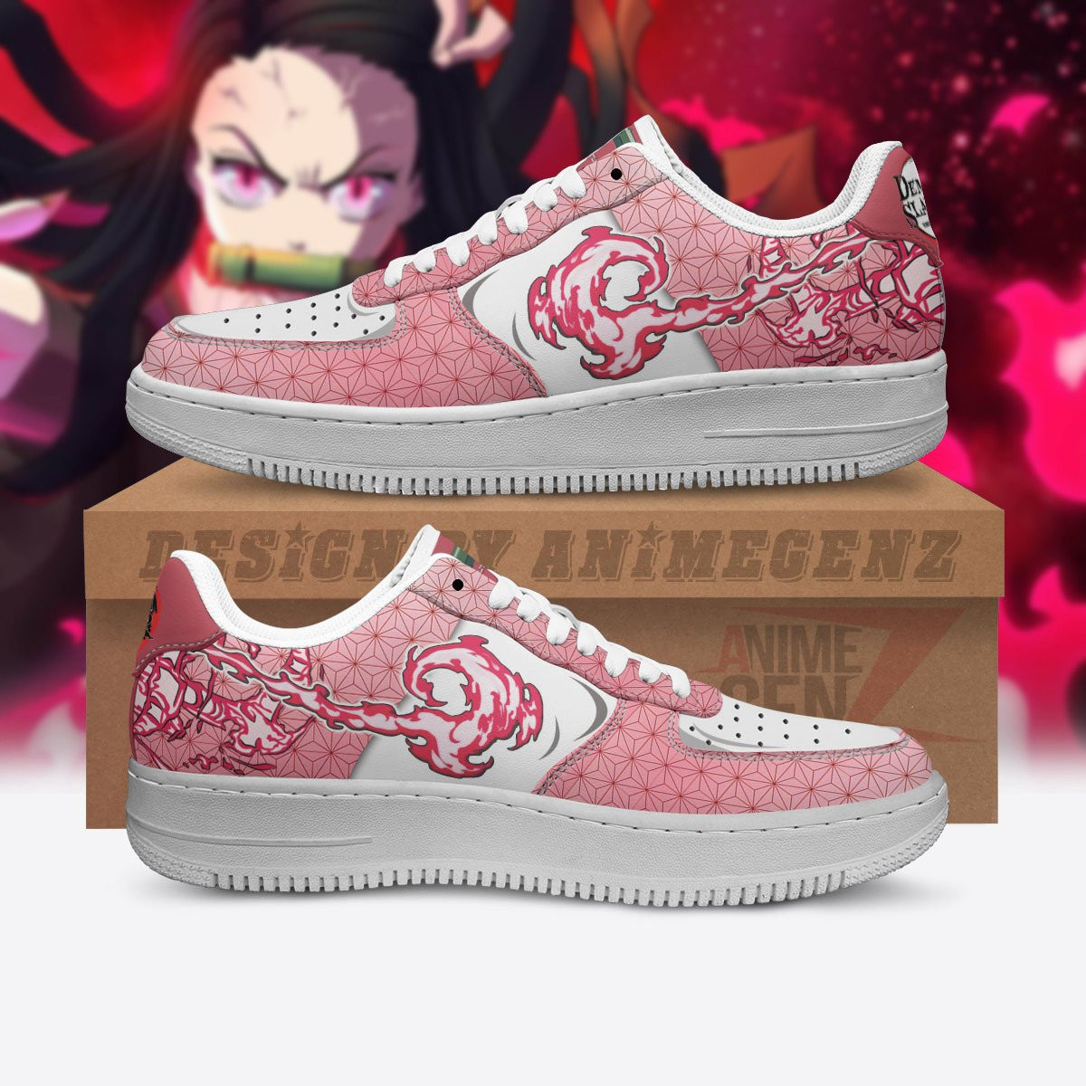 Demon Slayer Nezuko Air Sneakers Custom Anime Shoes