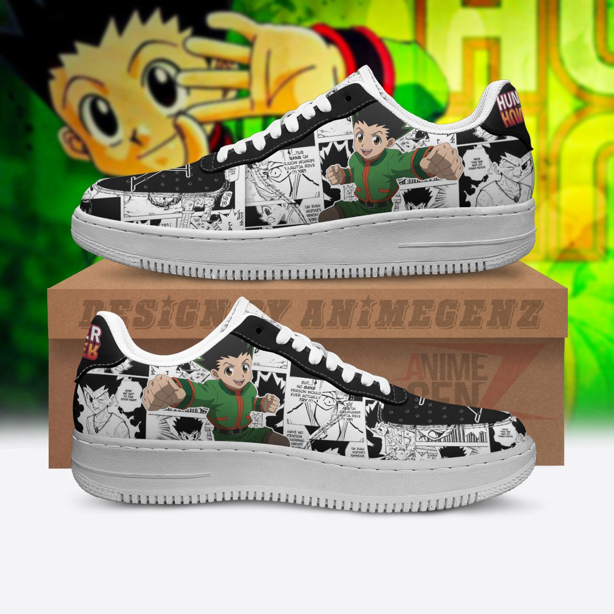 Hunter x Hunter Gon Freecss Air Sneakers Custom Anime Shoes