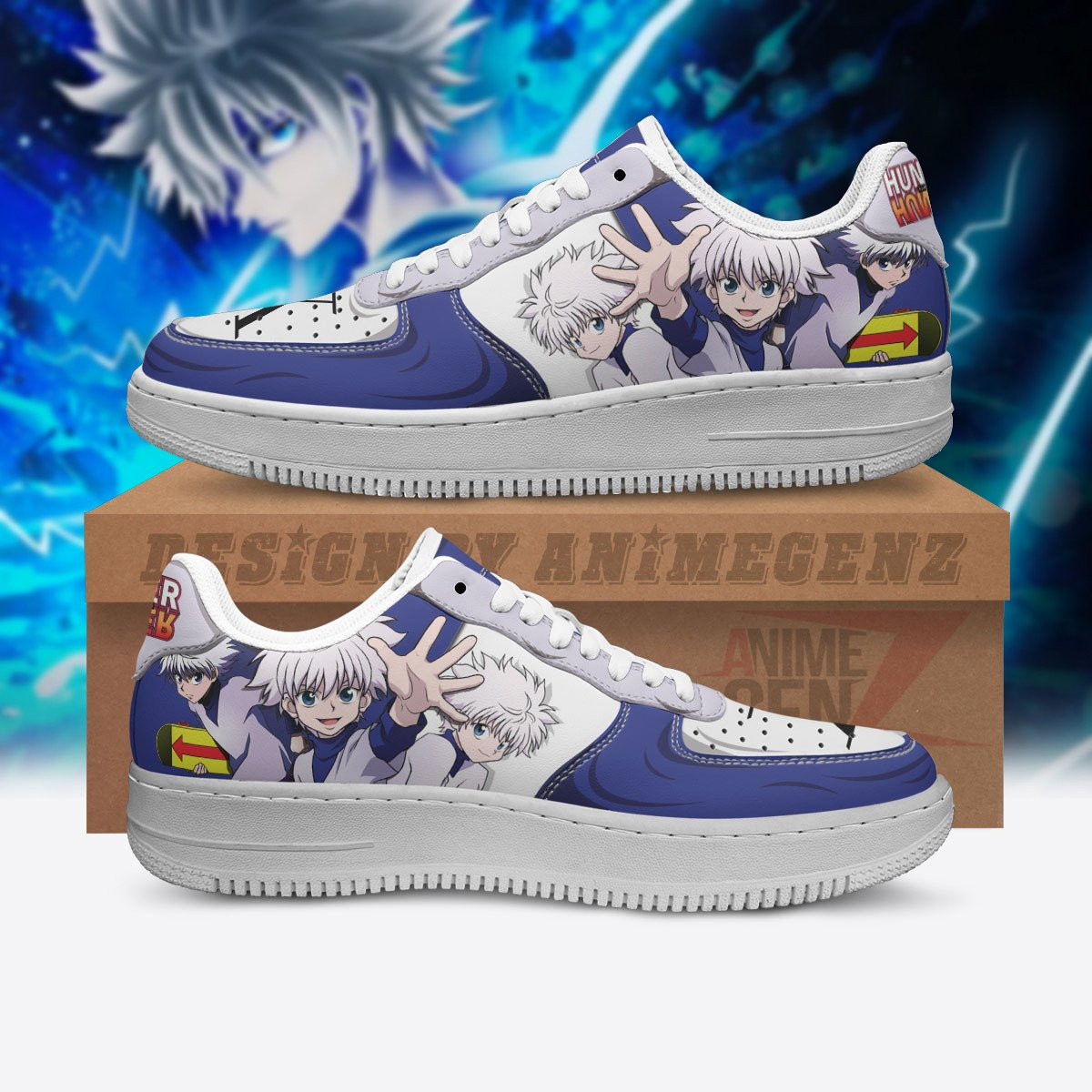 Hunter x Hunter Zoldyck Killua Air Sneakers Custom Anime Shoes