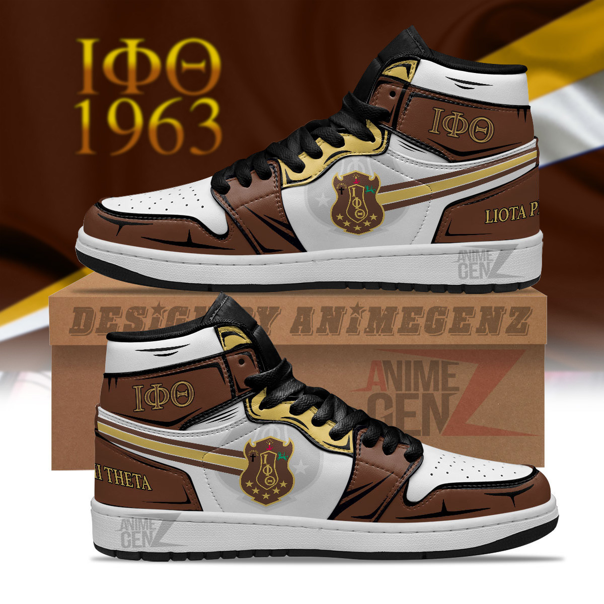 Lota Phi Theta JD Sneakers Fraternities Custom Shoes