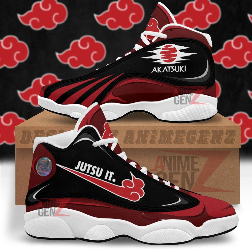 Naruto Akatsuki Air Jordan 13 Sneakers Custom Anime Shoes