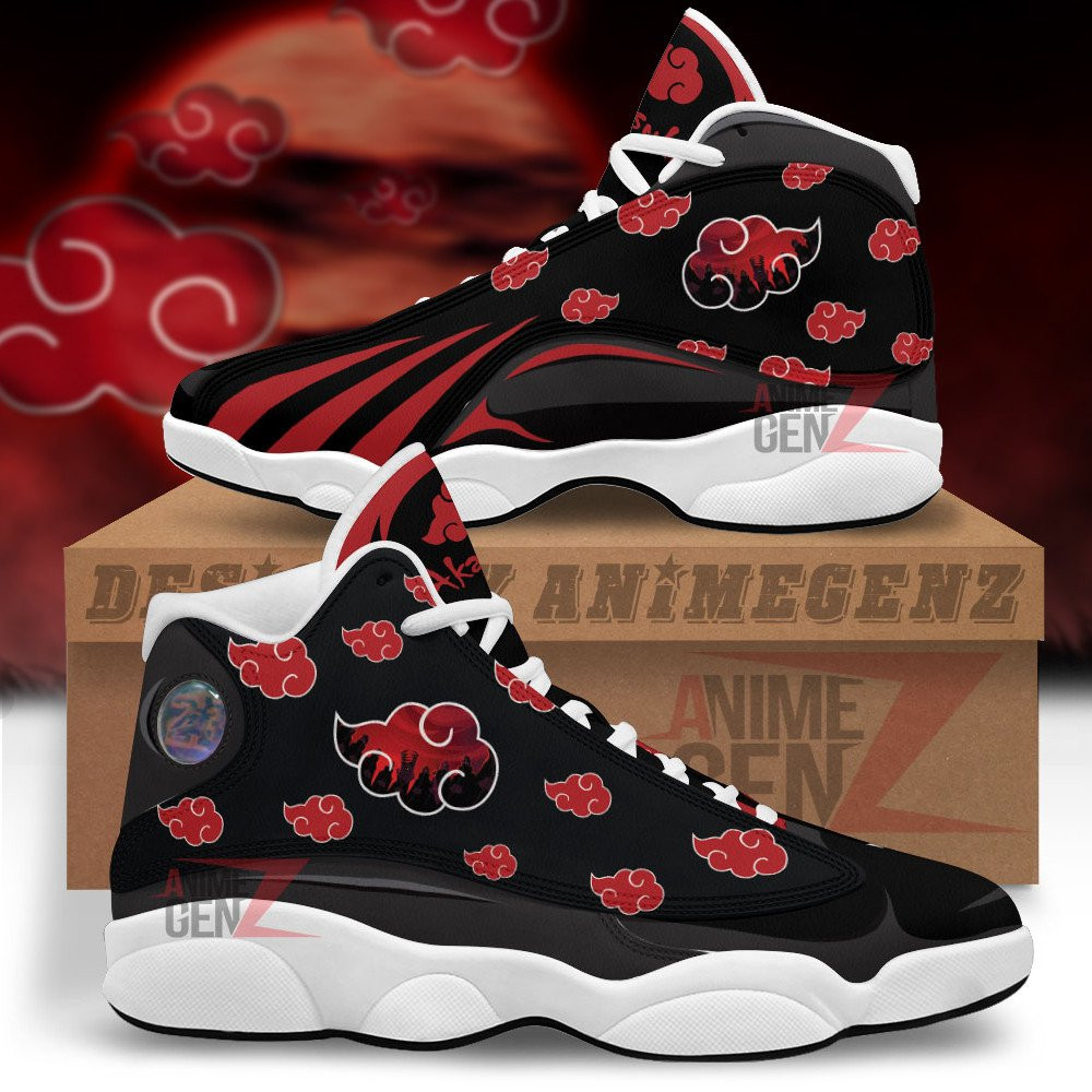 Naruto Akatsuki Air Jordan 13 Sneakers Custom Anime Shoes