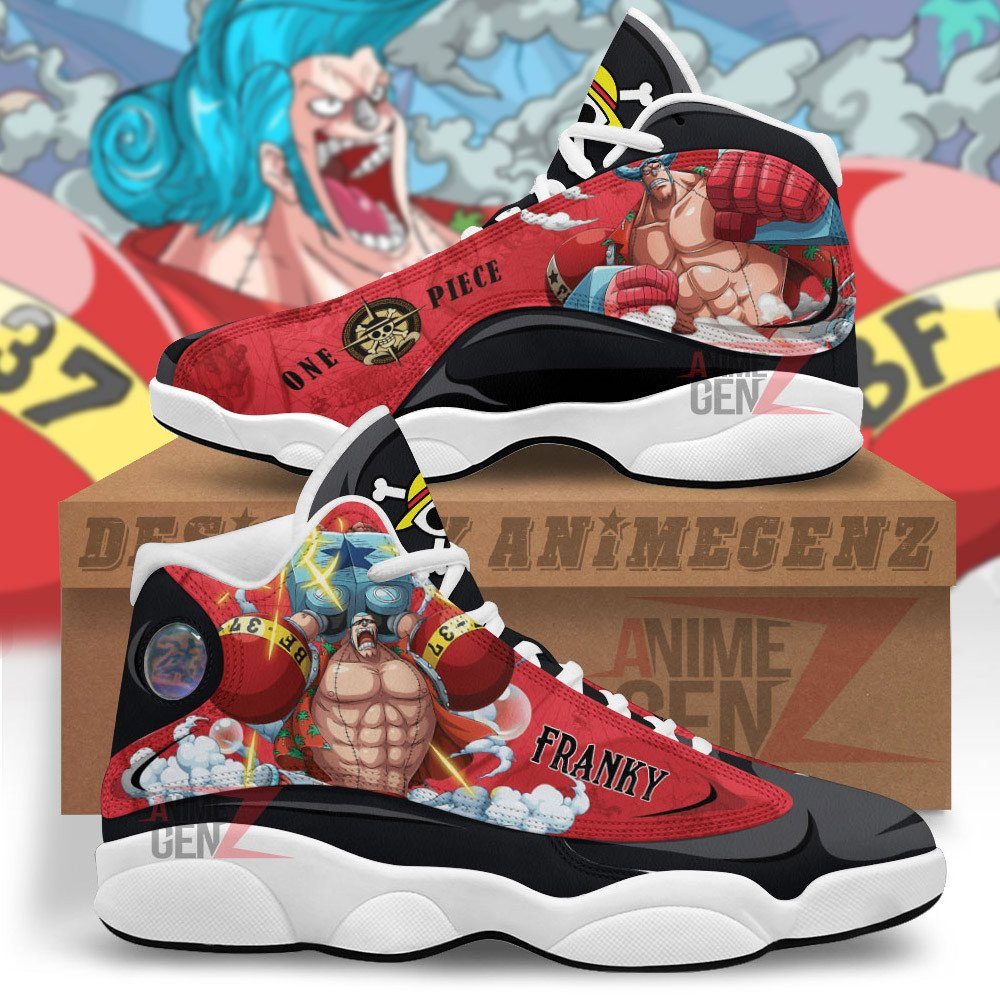 One Piece Franky Air Jordan 13 Sneakers Custom Animes Shoes