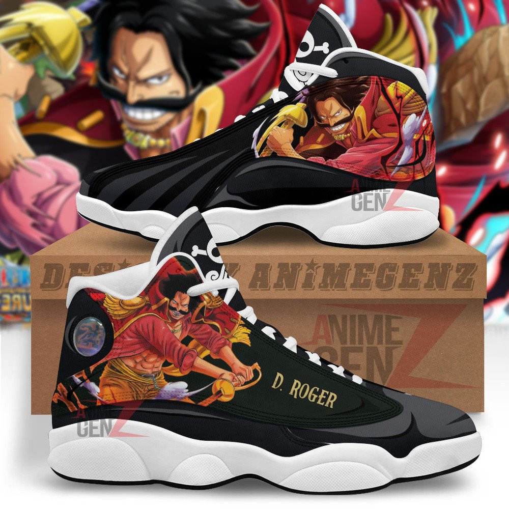 One Piece Gold D. Roger JD13 Sneakers Custom Anime Shoes