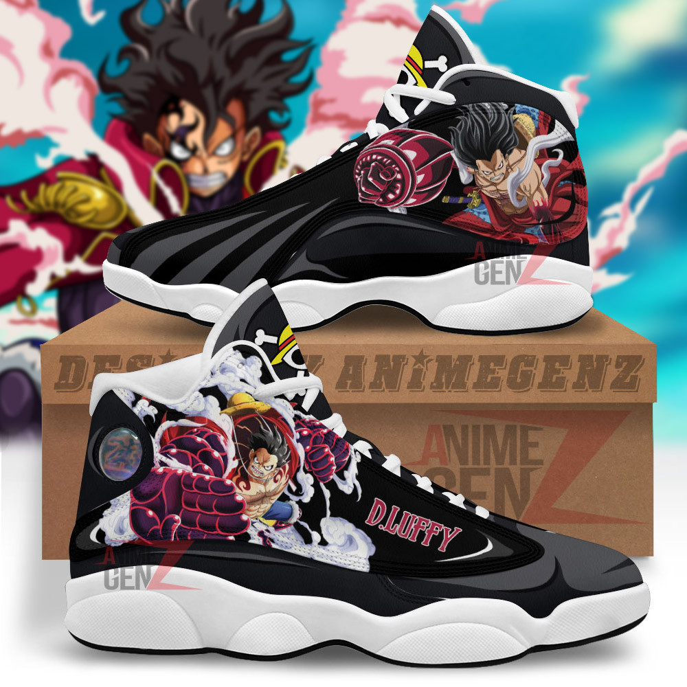 One Piece Luffy Gear 4 Air Jordan 13 Sneakers Custom Anime Shoes