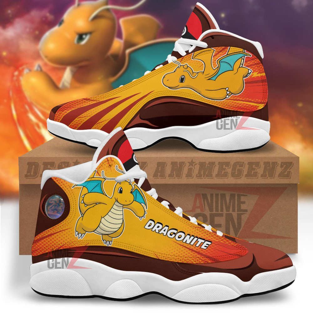 Pokemon Dragonite Air Jordan 13 Sneakers Custom Anime Shoes