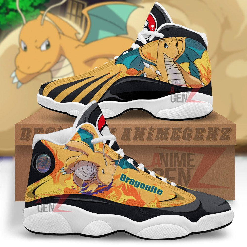 Pokemon Dragonite Air Jordan 13 Sneakers Custom Anime Shoes