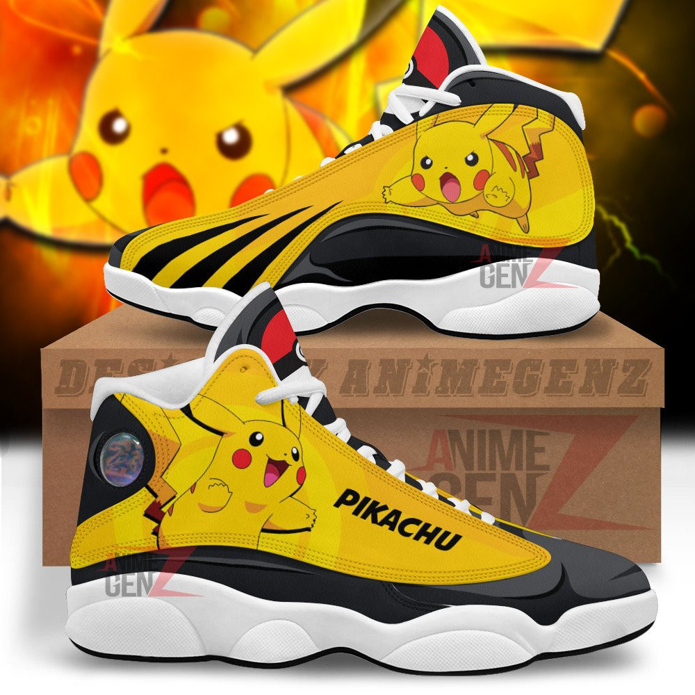 Pokemon Pikachu Air Jordan 13 Sneakers Custom Anime Shoes