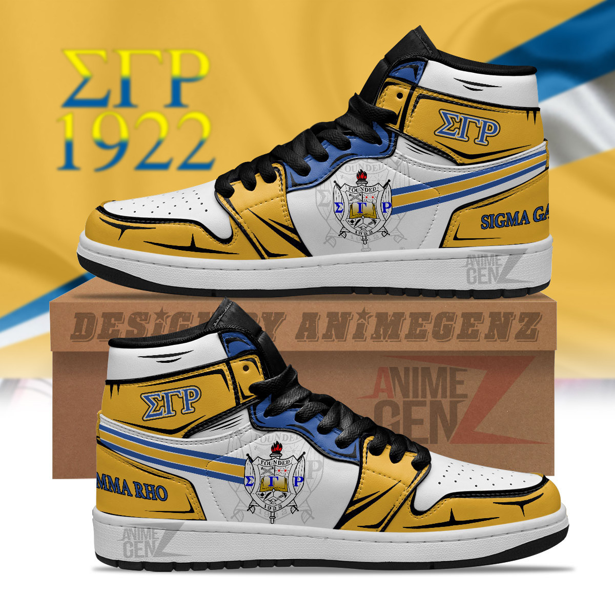 Sigma Gamma Rho JD Sneakers Sororities Custom Shoes